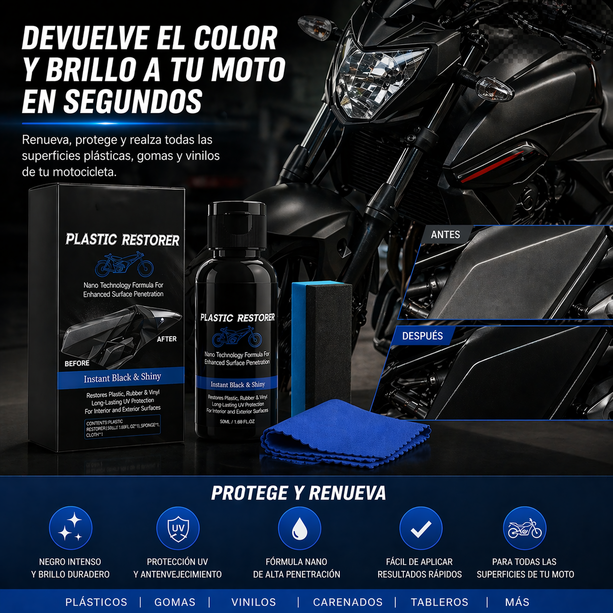 La Pasta de Restauración Extrema que Revive hasta el Plástico más Quemado en Segundos.