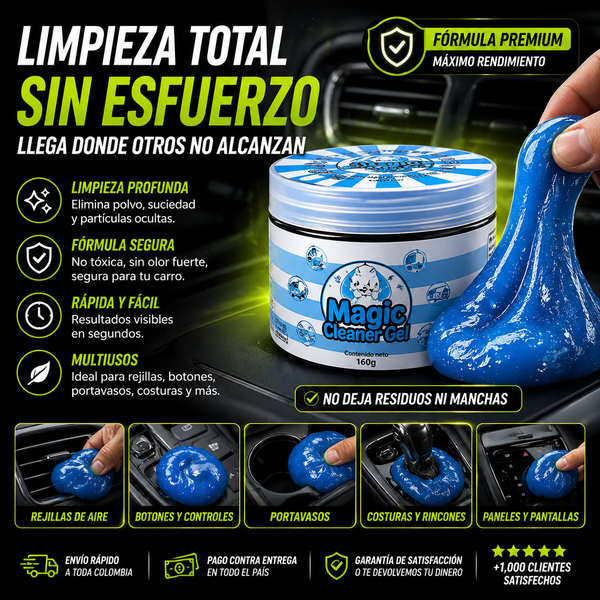 Gel limpiador de interiores para tablero y rejillas del carro - Kaidraux RD