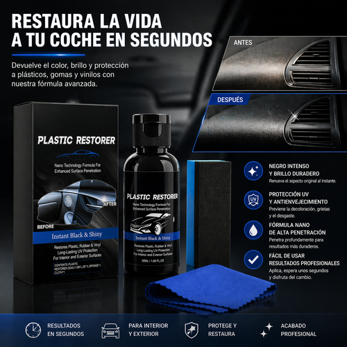 La Pasta de Restauración Extrema que Revive hasta el Plástico más Quemado en Segundos.